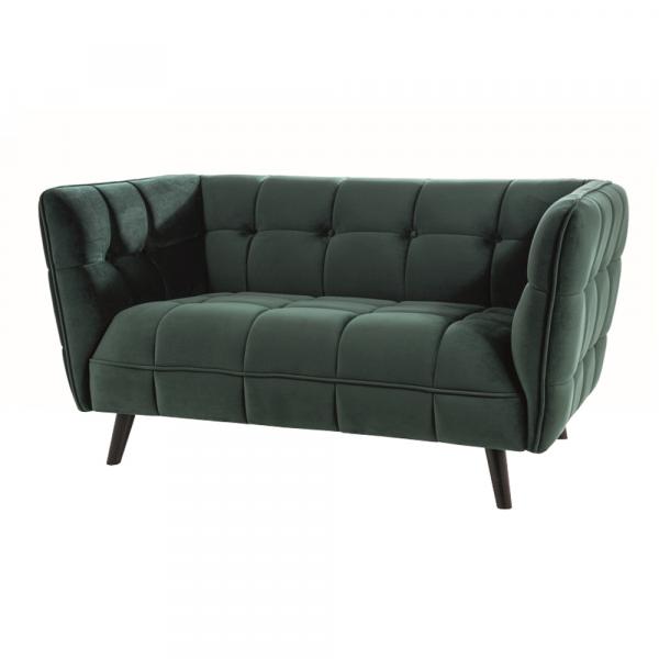 SELSEY Sofa dwuosobowa Morays zielona