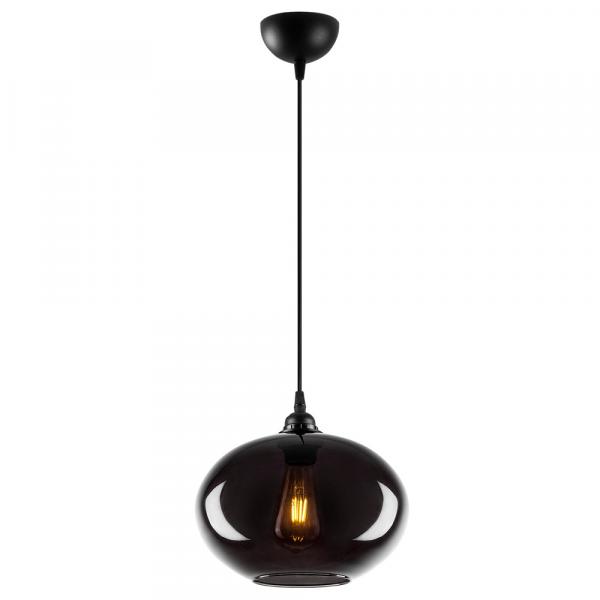 SELSEY Lampa wisząca Communis 27 cm dymiony klosz