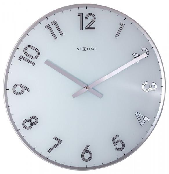 SELSEY Zegar ścienny Reflect 43 cm biały