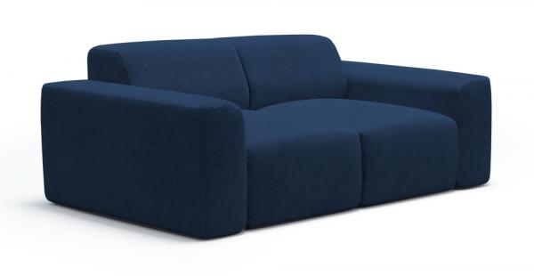 SELSEY Sofa dwuosobowa Terrafino granatowa w tkaninie hydrofobowej