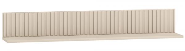 SELSEY Półka ścienna Caletto 120 cm ozdobne lamele beżowa