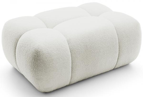 SELSEY Pufa Orbo biała boucle