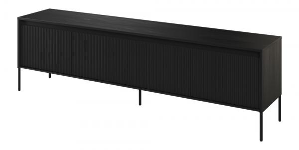 SELSEY Szafka RTV Trend 193 cm z LED Czarna