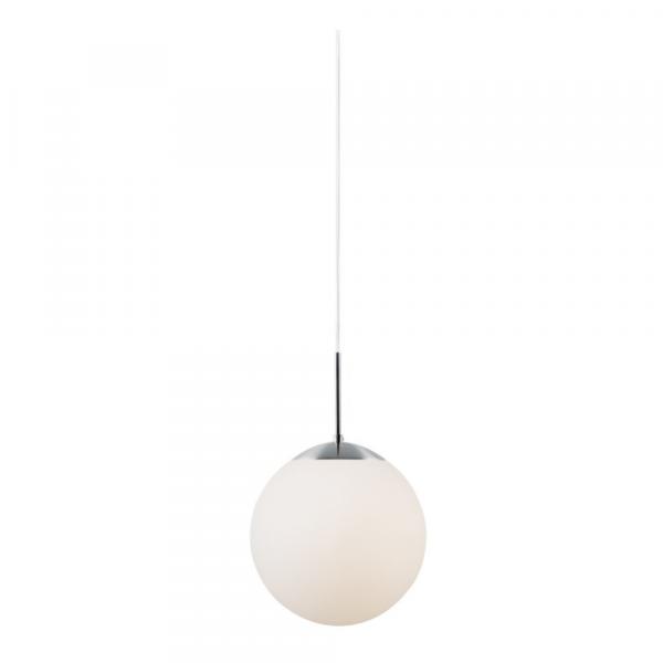 SELSEY Lampa wisząca Cafe średnica 15 cm mlecznobiałe szkło