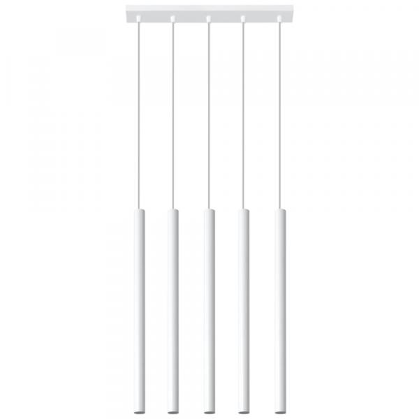 SELSEY Lampa wisząca Pastelo 5 biała