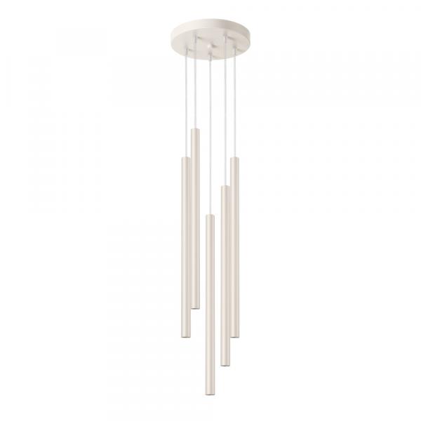 SELSEY Lampa wisząca Pastelo 5P beżowa