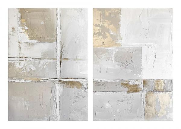 SELSEY Zestaw dwóch obrazów Sail 70x50 cm z ręcznie malowanymi elementami