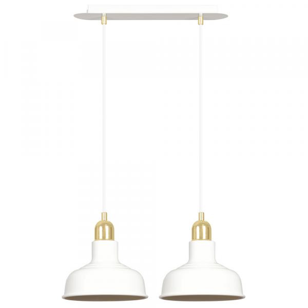 SELSEY Lampa wisząca Ibere x2 42 cm biała