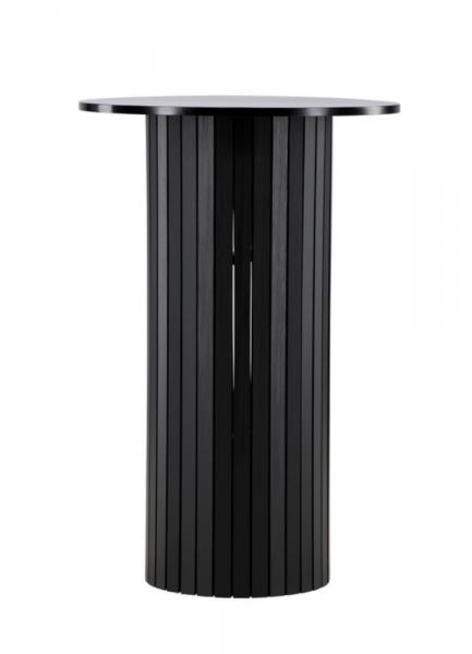 SELSEY Stolik barowy Hydrown średnica 70 cm dąb czarny
