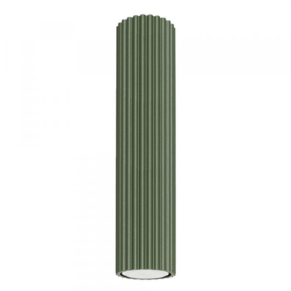 SELSEY Plafon Karbon 30 cm zielony oliwkowy
