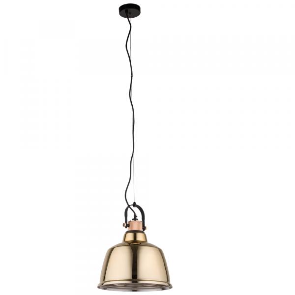 SELSEY Lampa wisząca Amalfi złota średnica 30 cm 8381