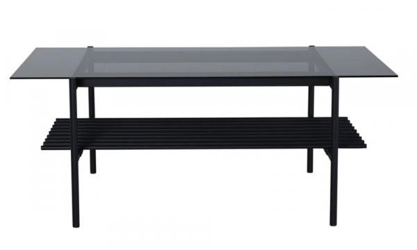SELSEY Stolik kawowy Yankent 120x60 cm przyciemnione szkło