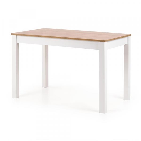 SELSEY Stół Piago 120x68 cm biały - dąb sonoma