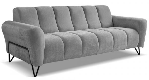 SELSEY Sofa trzyosobowa Volare szara szenil