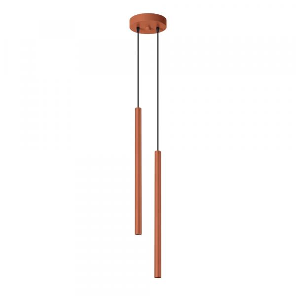 SELSEY Lampa wisząca Pastelo 2 ochra czerwona