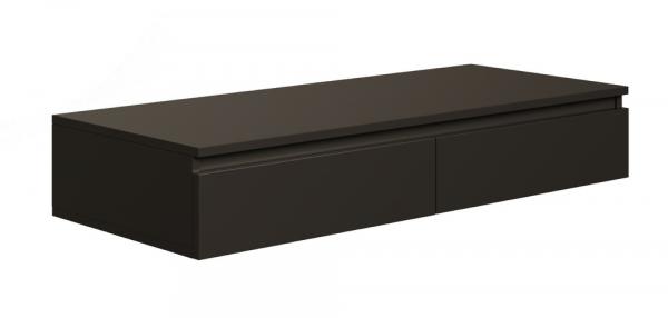 SELSEY Biurko toaletka Bemmi wiszące z szufladami 120 cm czarny