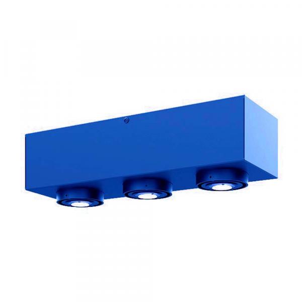 SELSEY Lampa sufitowa Boxie x3 LEGO niebieska