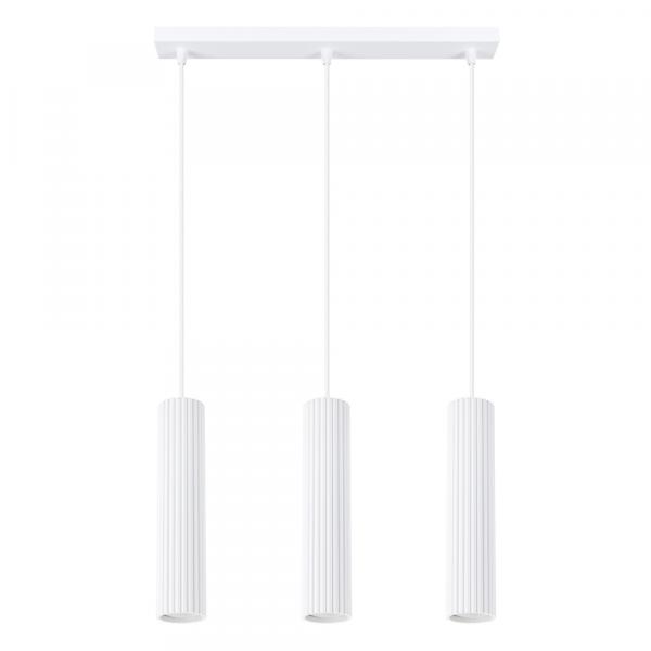 SELSEY Lampa wisząca Karbon 3L biały