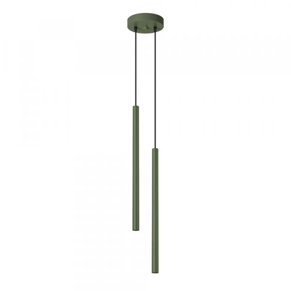 SELSEY Lampa wisząca Pastelo 2 zielona oliwka