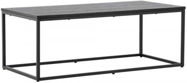 SELSEY Stolik kawowy Mallan 60 x 120 cm stalowa rama czarny