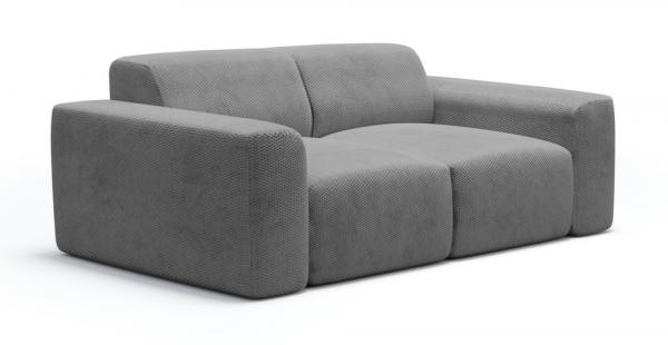 SELSEY Sofa dwuosobowa Terrafino ciemnoszara w tkaninie hydrofobowej