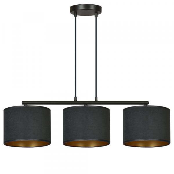 SELSEY Lampa wisząca Hellid x3 72 cm czarna