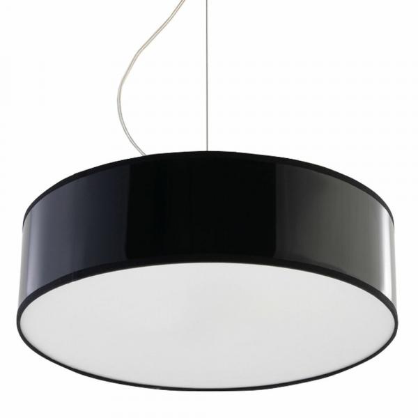 SELSEY Lampa wisząca Qudette średnica 35 cm czarna