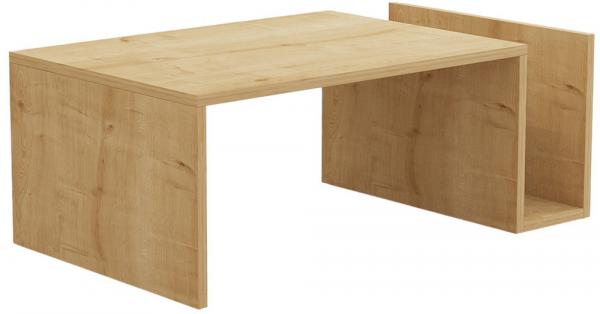 SELSEY Stolik kawowy Memo z półką 86,8 cm dąb szafirowy