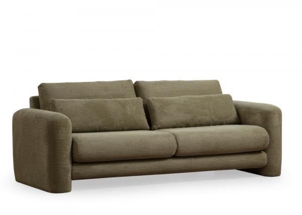 SELSEY Sofa trzyosobowa Bellines sztruks pistacjowa