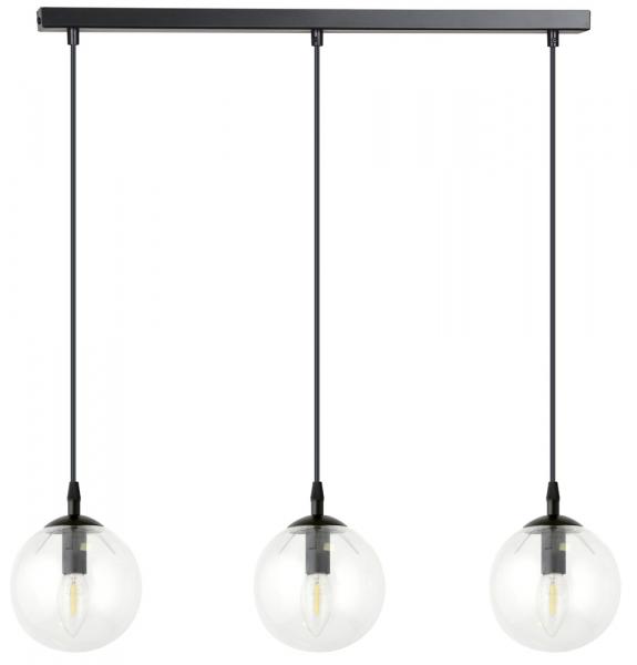 SELSEY Lampa wisząca Fregene transparentna x3