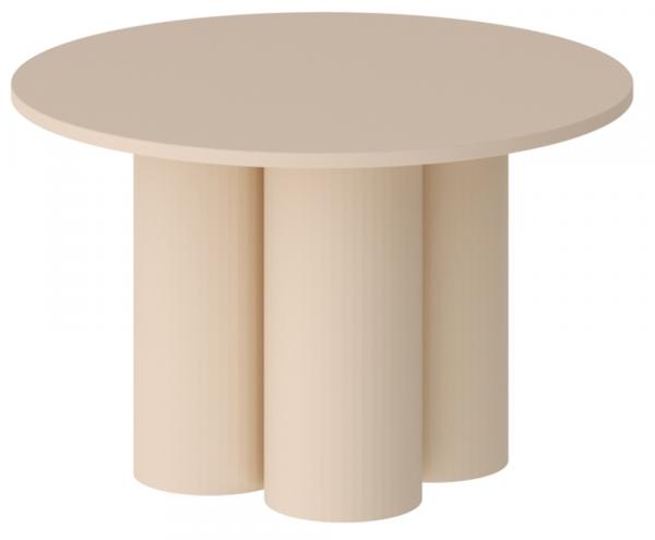 SELSEY Stolik kawowy Stessle okrągły 80 cm cappuccino mat
