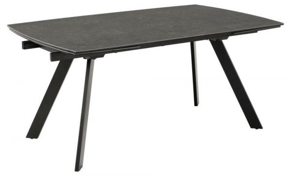 SELSEY Stół do jadalni Canothe rozkładany ceramiczny czarny blat 160(240)x97x75 cm