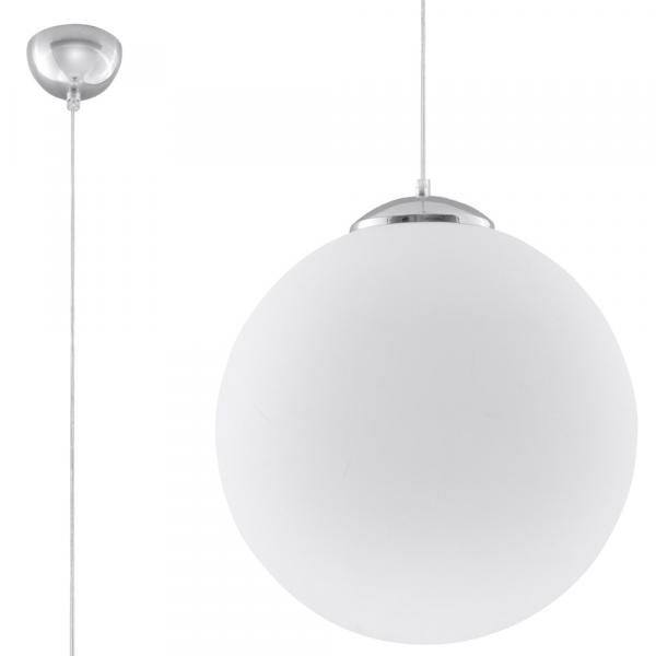 SELSEY Lampa wisząca Blowly średnica 30 cm chromowana