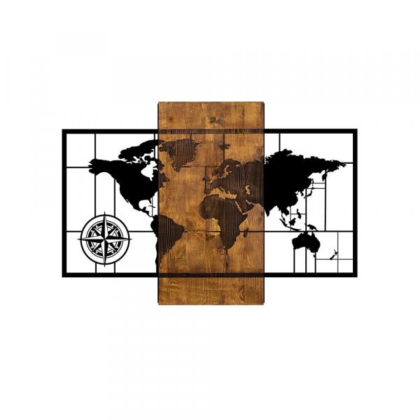 SELSEY Dekoracja ścienna Philoress 58x85 cm orzech-czarna