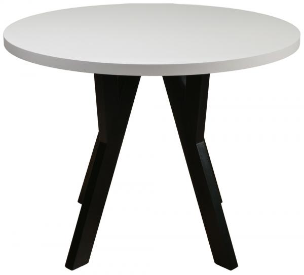 SELSEY Stół rozkładany do jadalni Osenness 100-180x100 cm kaszmir z czarnymi nogami