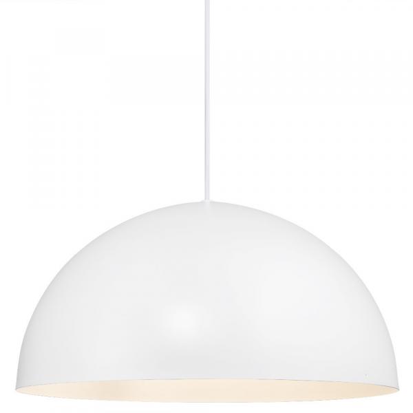 SELSEY Lampa wisząca Ellen średnia 40 cm biała