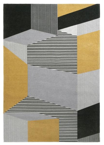 SELSEY Dywan łatwoczyszczący Metropolis 300x200 cm żółto-szary