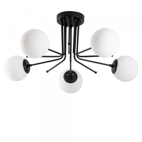 SELSEY Lampa sufitowa Murrayana x5 czarno-biała