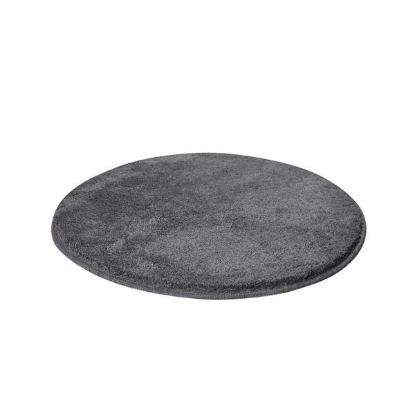 SELSEY Dywan okrągły Inglobes średnica 90 cm szary