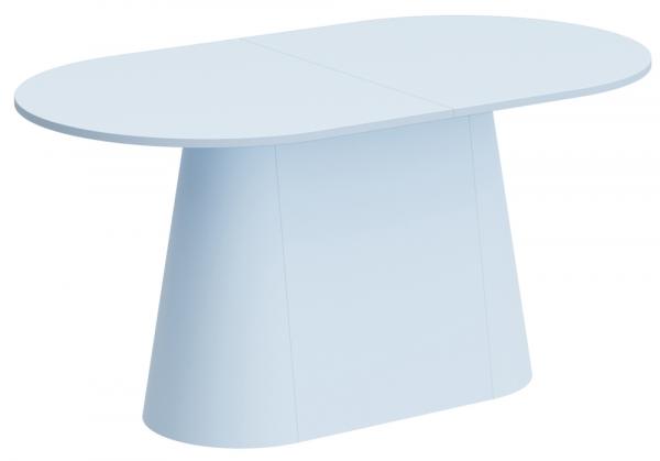 SELSEY Stół rozkładany Ferbenne 160-208x89 cm niebieski mat