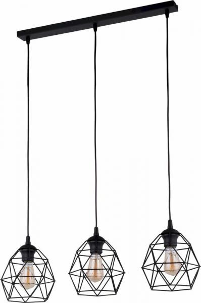 SELSEY Lampa wisząca Sphier x3 czarna