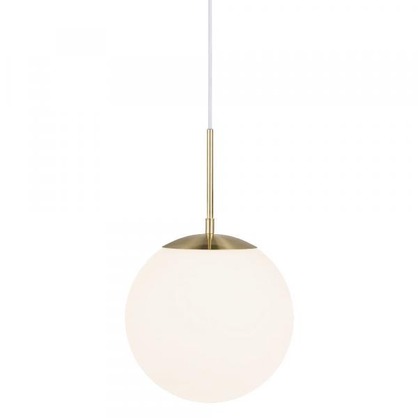 SELSEY Lampa wisząca Grant średnica 25 cm biało-złota