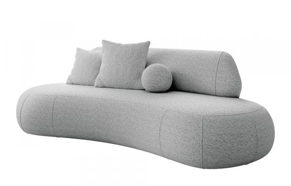 SELSEY Sofa Balme jasnoszara boucle