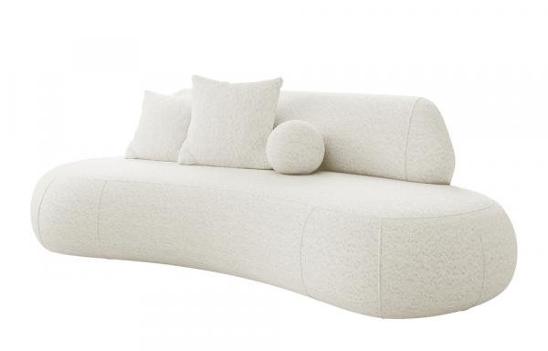 SELSEY Sofa Balme kremowa boucle