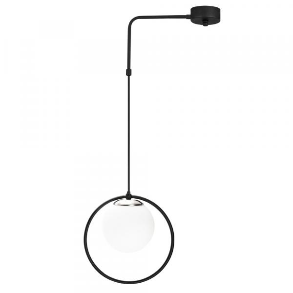 SELSEY Lampa wisząca Solanum 100 cm czarno-biała