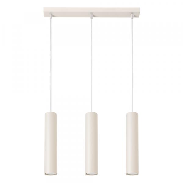 SELSEY Lampa wisząca Lagos 3L beżowa