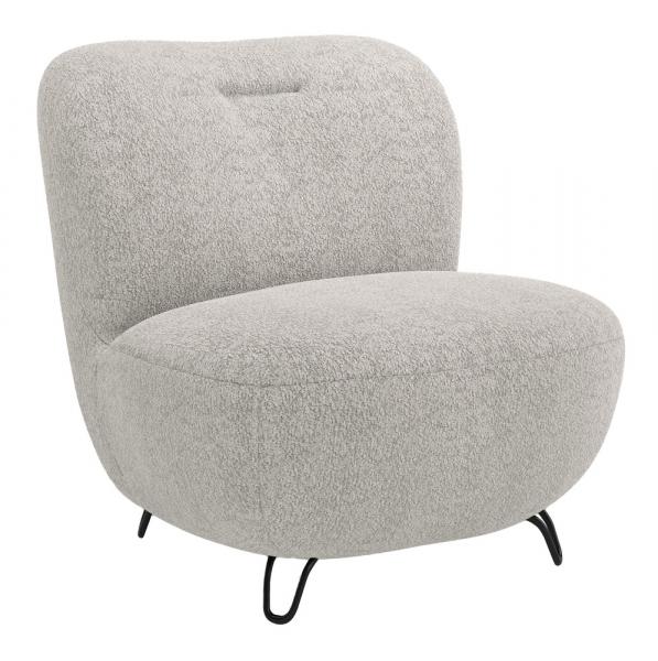 SELSEY Fotel kubełkowy Nicolino szary boucle