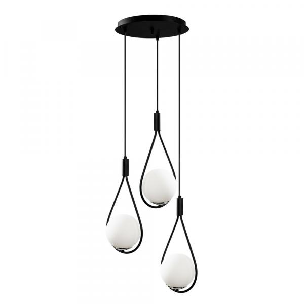 SELSEY Lampa wisząca Tuiren x3 czarna