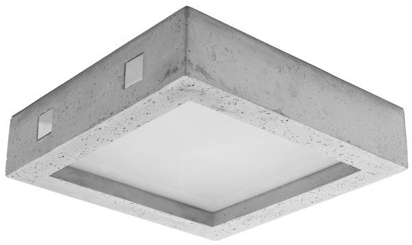 SELSEY Plafon LED Obett 33x33x8 cm beton