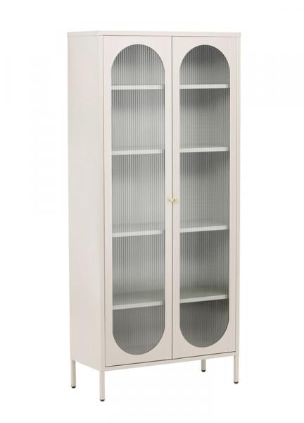 SELSEY Witryna dwudrzwiowa Bequiti 180x80 cm wysoka beżowa